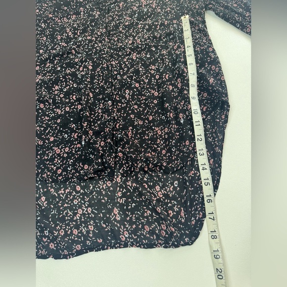 Bella Dahl Hipster Button Down Long Sleeve Rayon Blouse Womens Medium - Picture 8 of 11